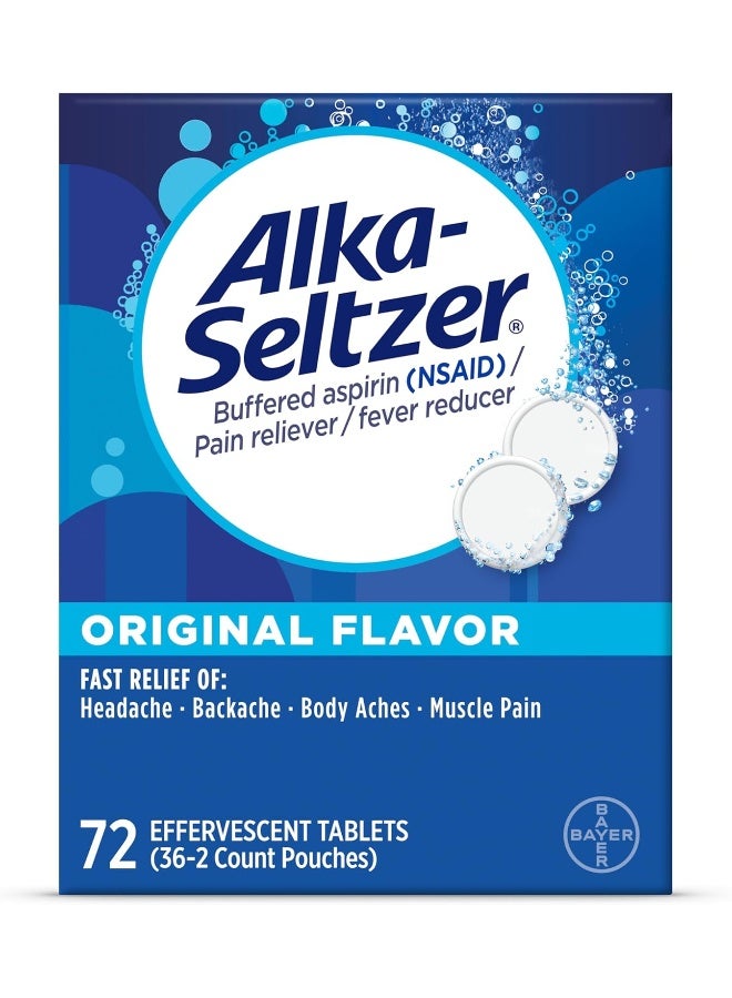 Alka-Seltzer Effervescent Tablets, 72 Count - Image 1